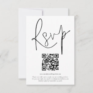 QR Code Skript Hochzeit RSVP Einladung
