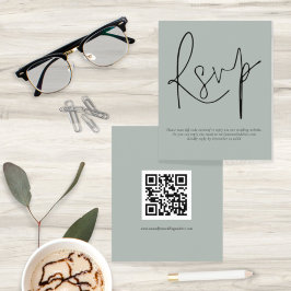 QR Code Skript Hochzeitsschreiben Silvery Sage-UAW