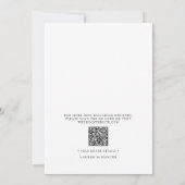 QR-Code Skript Nichts Extravagant nur Liebe Hochze Einladung (Rückseite)