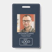 QR Code Smart Contact: Blue Business ID Ausweis (Vorderseite)