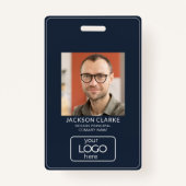 QR Code Smart Contact: Blue Business ID Ausweis (Vorderseite)