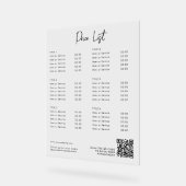 QR Code Social Media Acrylschild (Winkel)