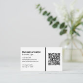 QR-Code Social Media: Blindweiß für Ihr Logo Visitenkarte (Stehend Vorderseite)
