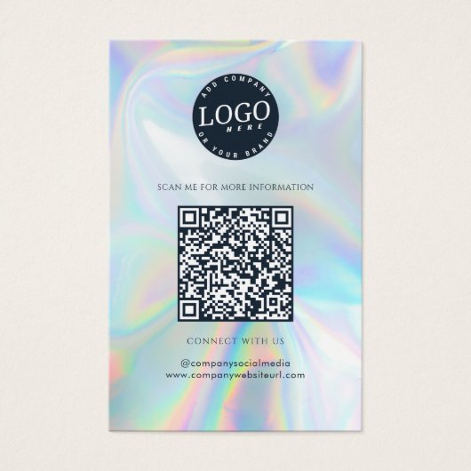 QR Code Social Media Company Website (Vorderseite)