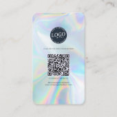 QR Code Social Media Company Website Visitenkarte (Vorderseite)