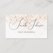 QR Code Social Media Golden Rain Visitenkarte (Vorderseite)