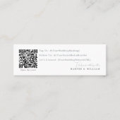 qr Code Social Media Hochzeitkarte Mini Visitenkarte (Vorderseite)