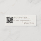 qr Code Social Media Hochzeitkarte Mini Visitenkarte (Vorderseite)