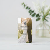 QR Code Social Media Icons Wedding Fotograf Visitenkarte (Stehend Vorderseite)