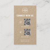 QR-Code Social Media-Logo Visitenkarte (Vorderseite)