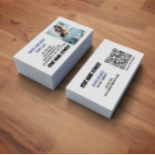 QR Code Social Media Modern Business Card Visitenkarte