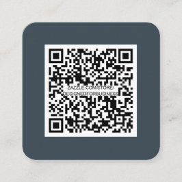 QR-Code-Social Media-modern-einfach-Beruflich Quadratische Visitenkarte