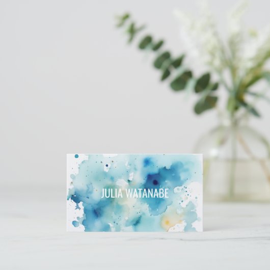 QR Code Social Media Modern Visitenkarte (Stehend Vorderseite)