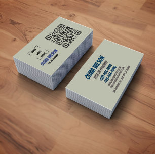QR-Code Social Media Moderne Visitenkarte