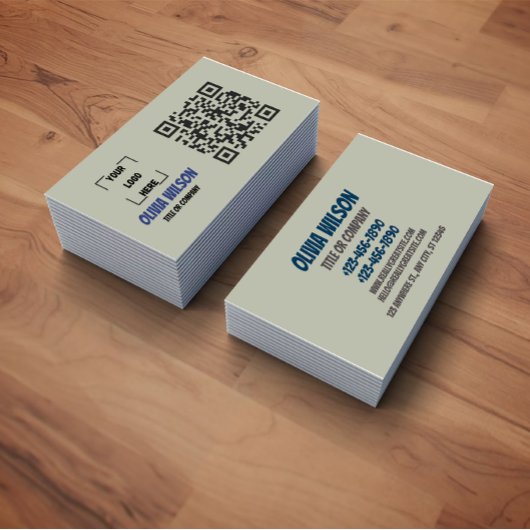 QR-Code Social Media Moderne Visitenkarte