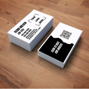 QR-Code Social Media Moderne Visitenkarte