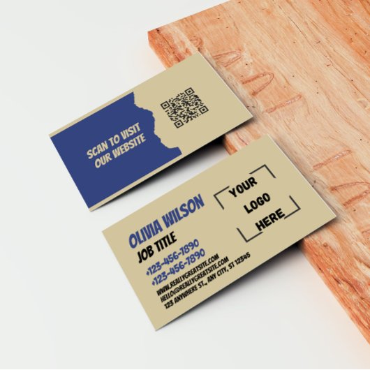 QR-Code Social Media Moderne Visitenkarte