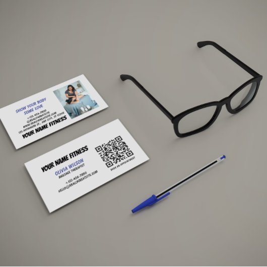 QR-Code Social Media Moderne Visitenkarte