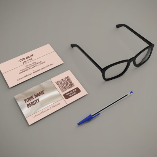 QR-Code Social Media Moderne Visitenkarte