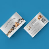 QR Code Social Media Pet Sitter für Hunde wachsen Visitenkarte