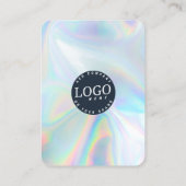 QR Code Social Media und Website Holographic Visitenkarte (Rückseite)