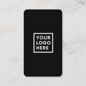 QR-Code Social Media Verbinden Sie uns Black Visitenkarte (Rückseite)