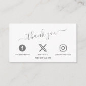 QR-Code Social Media Vielen Dank Rabatt Encl Begleitkarte (Vorderseite)