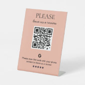 QR-Code Sockelschild (Vorderseite)