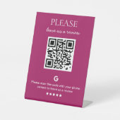 QR-Code Sockelschild (Vorderseite)