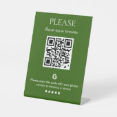 QR-Code Sockelschild (Vorderseite)