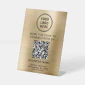 QR-Code Sockelschild (Vorderseite)