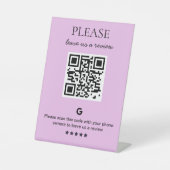 QR-Code Sockelschild (Vorderseite)