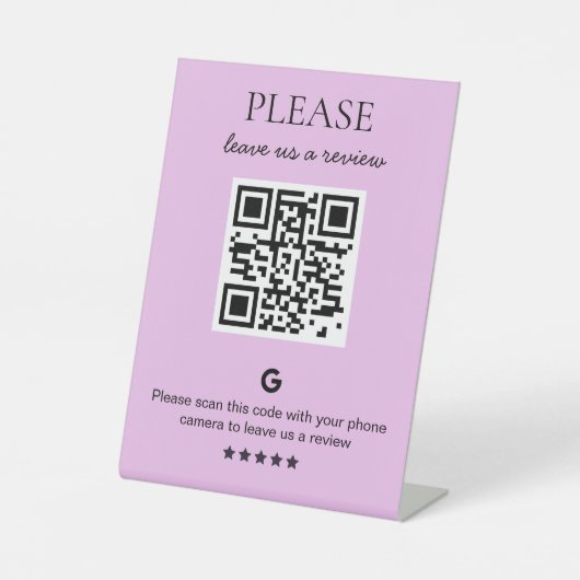 QR-Code Sockelschild (Vorderseite)