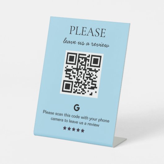 QR-Code Sockelschild (Vorderseite)
