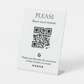 QR-Code Sockelschild (Vorderseite)