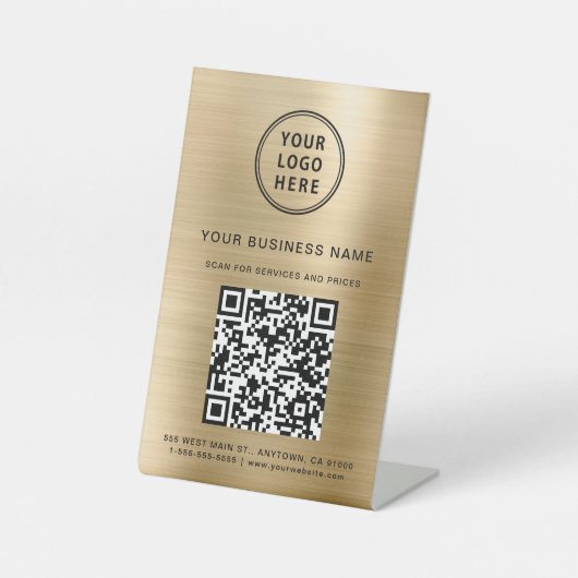 QR-Code Sockelschild (Vorderseite)