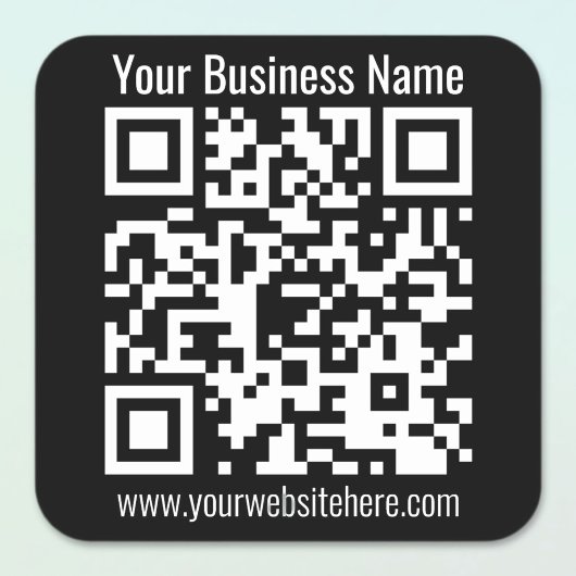 QR-CODE SOFORT ERSTELLBAR QUADRATISCHER AUFKLEBER