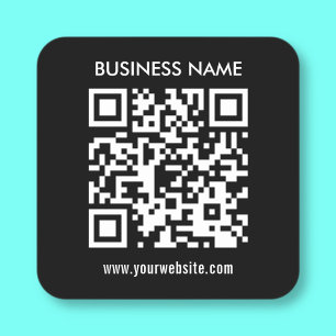 QR-Code sofort erstellen Moderne einfache Gestal Quadratischer Aufkleber