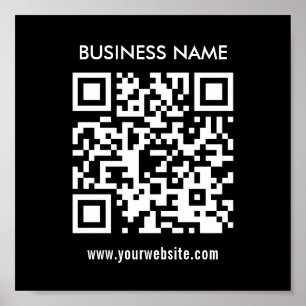 QR-Code sofort erstellen   Modernes, einfaches Des Poster