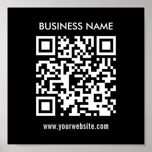 QR-Code sofort erstellen | Modernes, einfaches Des Poster (Vorne)