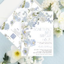 QR Code Something Blue Before I Do Floral Shower