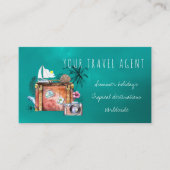 QR CODE Sommerferien Agent Visitenkarte (Vorderseite)