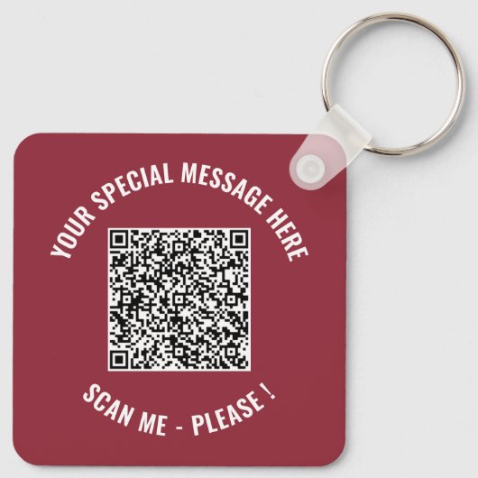 QR-Code-Sonderausgabe - Schlüsselanhänger (Rückseite)