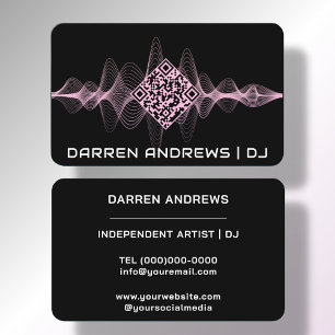 QR-Code-Soundwave für benutzerdefinierte Musik   Visitenkarte