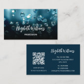 QR Code Sparkling Diamonds bilden Künstler Visitenkarte (Vorne/Hinten)