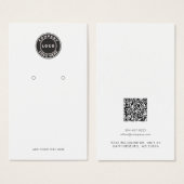 QR-Code-Speicherkarte für Firmenlogos (Vorne & Hinten)