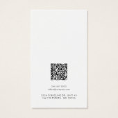 QR-Code-Speicherkarte für Firmenlogos (Rückseite)