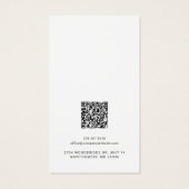 QR-Code-Speicherkarte für Ihr Firmenlogo (Rückseite)