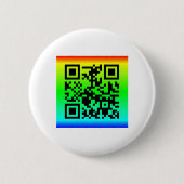QR-Code®-Sprichwort: ALLES WIRD GEÖFFNET Button (Vorderseite)