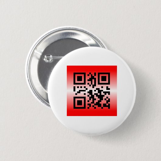 QR Code® Sprichwort: DENKEN AN SIE Button (Vorne & Hinten)